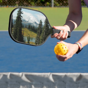 Raquette De Pickleball Paysage pittoresque du Mont Rainier