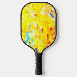 Raquette De Pickleball Peinture à doigts jaune