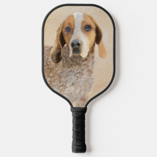 Raquette De Pickleball Peinture américaine anglaise sur pilon - Chien Art