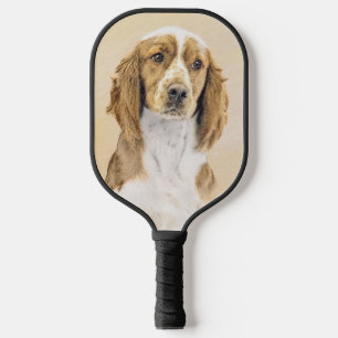 Raquette De Pickleball Peinture d'espagnol Welsh Springer - Art original