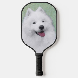 Raquette De Pickleball Peinture Samoyed - Cute Original Chien Art