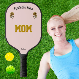 Raquette De Pickleball Personalized Cool Pink Elegant Pickleball Mom Gift