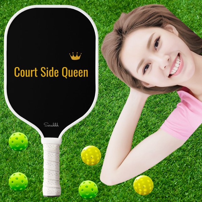 Raquette De Pickleball Personalized Court Side Queen Pickleball Mom Gift (Créateur téléchargé)