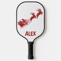 Personalized Holidays Santa Sleigh Ride Scene