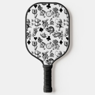 Raquette De Pickleball Personnages classiques d'Alice aux pays des mervei