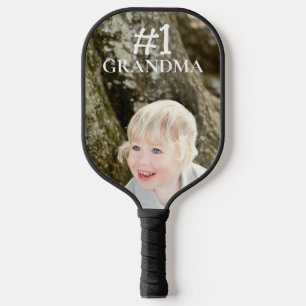 Raquette De Pickleball PERSONNALISÉ #1 Grand-mère Nom de la photo