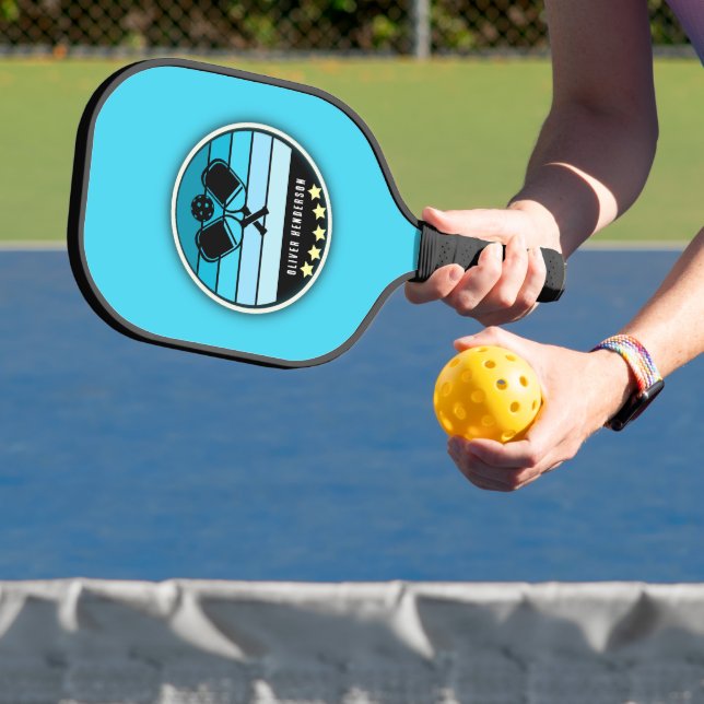 Raquette De Pickleball Personnalisé en bleu (Insitu)