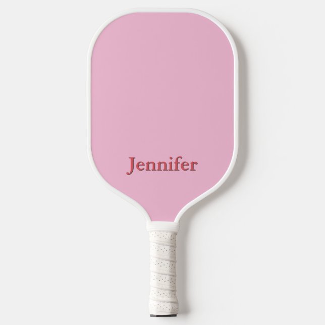 Raquette De Pickleball Personnalisé rose clair (Recto)