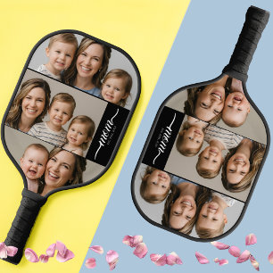 Raquette de pickleball personnalisée avec deux pho