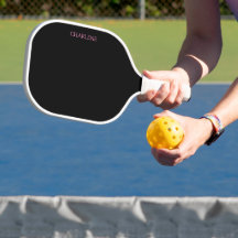 Raquette de pickleball personnalisée Black and Pin