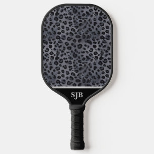 Raquette de Pickleball Personnalisée Grise et Noir