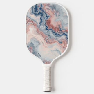 Raquette de Pickleball personnalisée marbrée rose