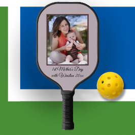 Raquette De Pickleball Photo de la Première Fête des Mères Couple