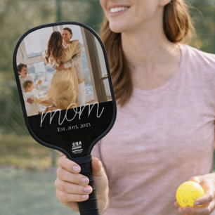 Raquette De Pickleball Photo de script amusant établi par maman 