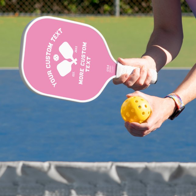Raquette De Pickleball Pickleball Club Logo Nom du joueur Personnalisé ro (Insitu)