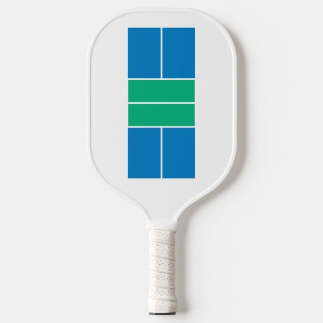 Raquette De Pickleball Pickleball Court Diagramme White Coach Nom (Recto)