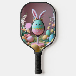 Raquette De Pickleball Pickleball de Pâques - Bunny & Egg Paddle Design