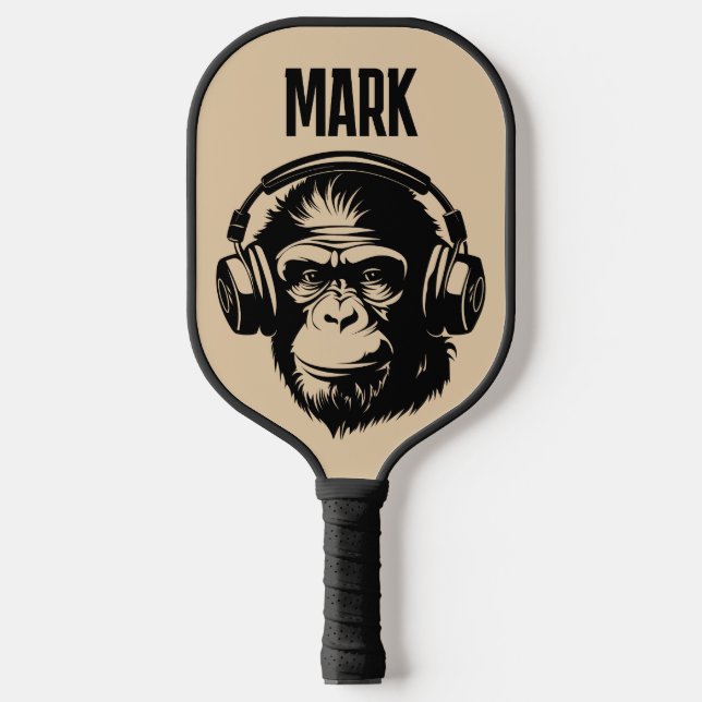 RAQUETTE DE PICKLEBALL PICKLEBALL DE PICKLEBALL SUR MESURE MONKEY FUNNY (Recto)