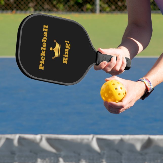 Raquette De Pickleball Pickleball King paddle noir/or - personnalisez (Insitu)