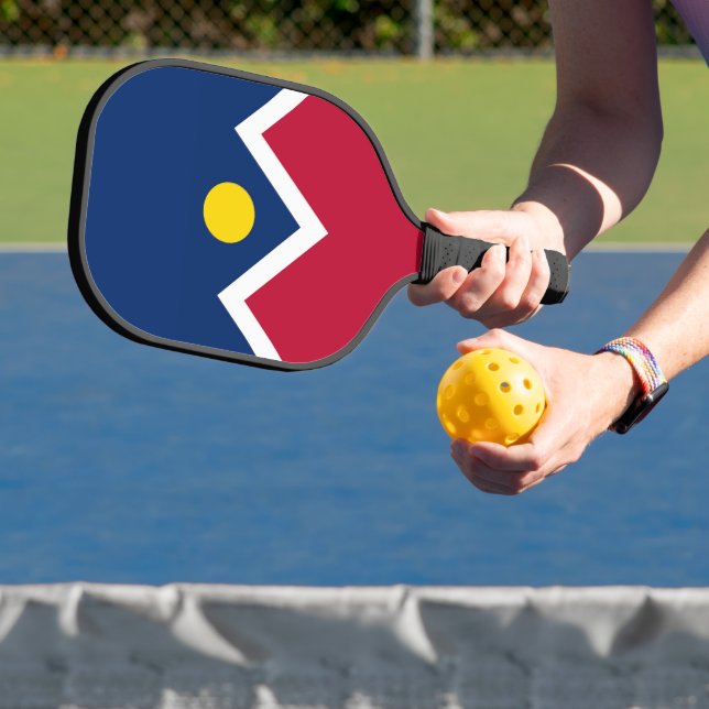 Raquette De Pickleball Pickleball Paddle avec drapeau de Denver, USA (Insitu)