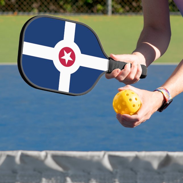 Raquette De Pickleball Pickleball Paddle avec drapeau d'Indianapolis, Éta (Insitu)