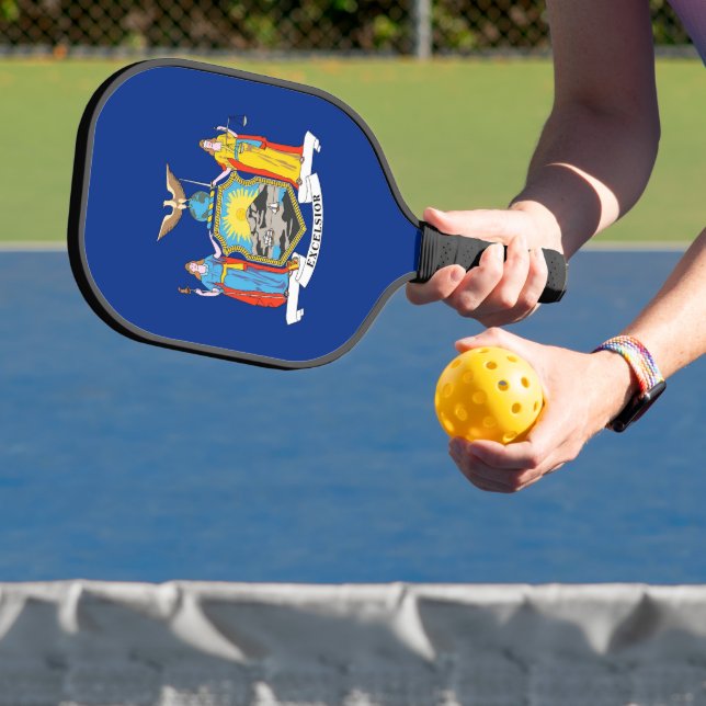 Raquette De Pickleball Pickleball Paddle avec le drapeau de l'État de New (Insitu)