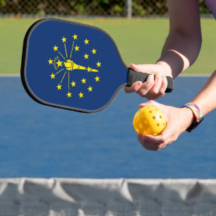 Raquette De Pickleball Pickleball Paddle avec le drapeau de l'Indiana, Ét