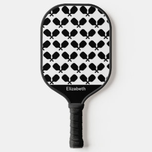 Raquette De Pickleball Pickleball Paddle Noir Blanc Illustration Design