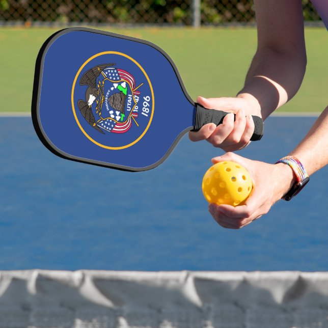 Raquette De Pickleball Pickleball Paddle, Utah State Old flag (Insitu)