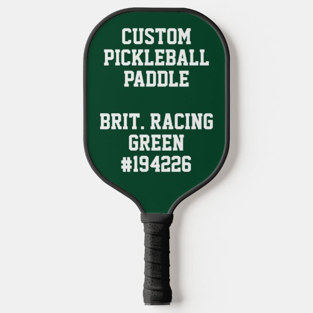Raquette De Pickleball PICKLEBALL personnalisé - VERT (Recto)