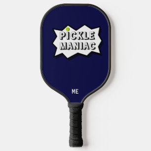 Raquette De Pickleball Pickleball PickleManiac drôle Comic Bleu