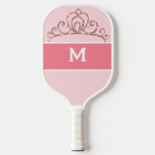 Raquette De Pickleball Pickleball Princess Monogramme rose (Recto)