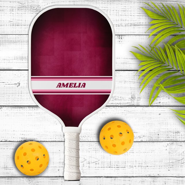 Raquette De Pickleball Pink and White Personalized Pickleball Paddle (Créateur téléchargé)