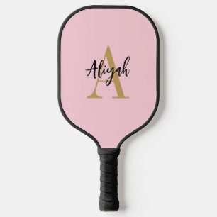 Raquette De Pickleball Pink Pasogram Nom du script Personnalisé