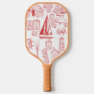 Raquette De Pickleball Plage côtière Toile de ville - Barrière de mer nau