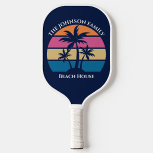 Raquette De Pickleball Plage Tropicale de Plage Palm Tree Custom Beach Ho