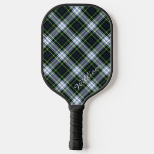 Raquette De Pickleball Plaid Personnalisé Rustique Nom du Clan Gordon