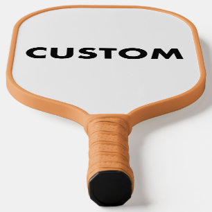 Raquette De Pickleball Poignée TAN personnalisée - Trim Fibre de carbone