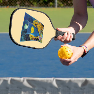 Raquette De Pickleball Poissons-anges à la barrière de corail - Design ph