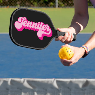 Raquette De Pickleball Police Rétro Rose Chaud Jennifer