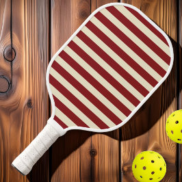 Raquette De Pickleball Polo Du Milieu Du Siècle Profond Défilé Cranberry