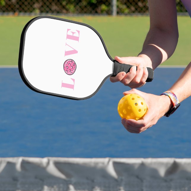 Raquette De Pickleball Preppy rose Pickleball rose amour (Insitu)