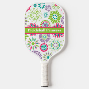 Raquette De Pickleball Princesse Abstraite de Pickleball Floral