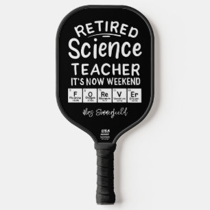 Raquette De Pickleball Professeur de sciences à la retraite C'est le week