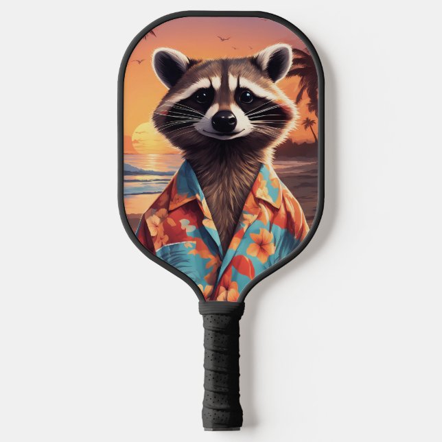 Raquette De Pickleball Raccoon Holiday (Recto)
