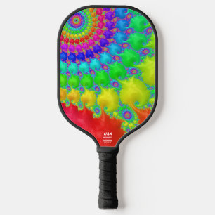 Raquette De Pickleball Rainbow Swirl - USA Pickle Ball approuvé paddle