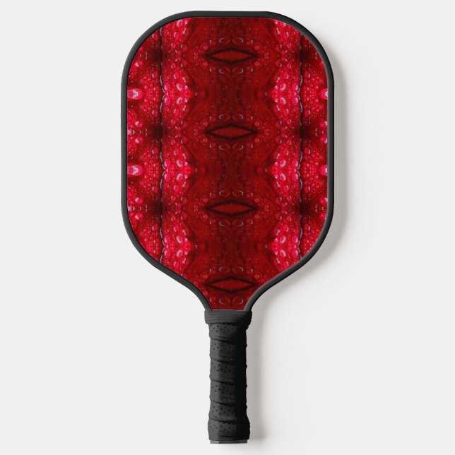 Raquette De Pickleball Rainy Red Petunia Ikat 3 (Recto)