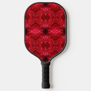 Raquette De Pickleball Rainy Red Petunia Ikat 4