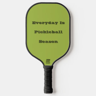 Raquette De Pickleball Raisin blanc vert printemps saison couleur solide