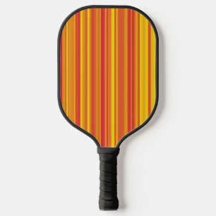 Raquette De Pickleball Rayures Orange Rouge Jaune